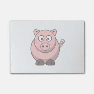 Bloco De Notas Porco bonito dos desenhos animados