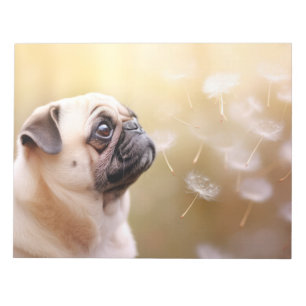 Bloco De Notas Porco Cão Pet Animal Tranquilo Pacífico