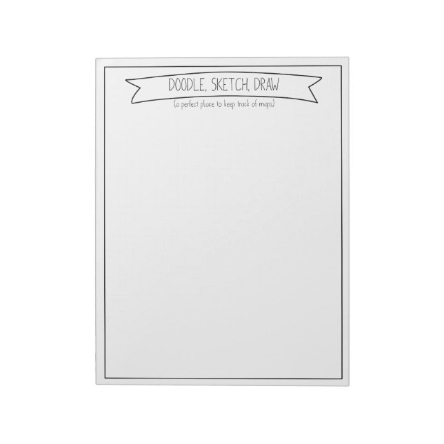 Bloco De Notas Porodle, Sketch, Desenhar (Invertido)