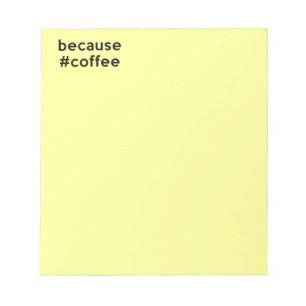 Bloco De Notas Porque Café