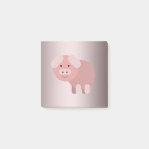 Bloco De Notas Porquinho fofinho personalizado