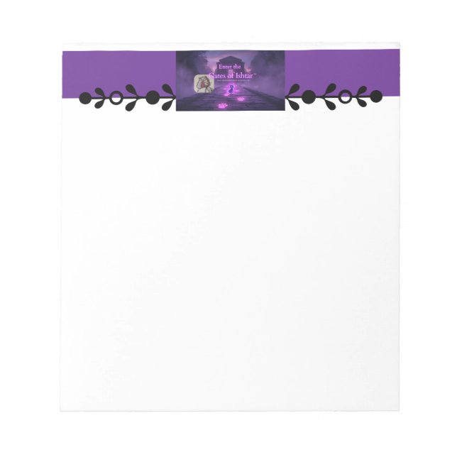 Bloco De Notas Porta de Ishtar Escreva com Intenção,  (Frente)