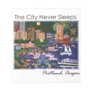 Bloco De Notas Portland Oregon à Noite