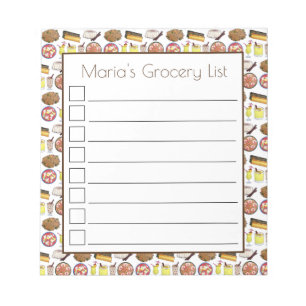 Bloco De Notas Porto Rico Foodie, Comida Cuisine