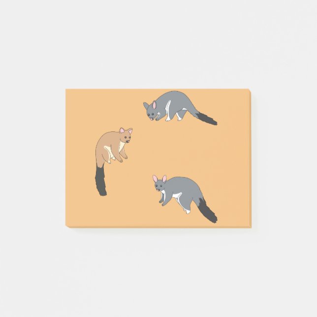 Bloco De Notas Possums de Cauda Espessa (Frente)
