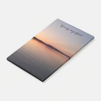 Bloco De Notas Post it block med solnedgång