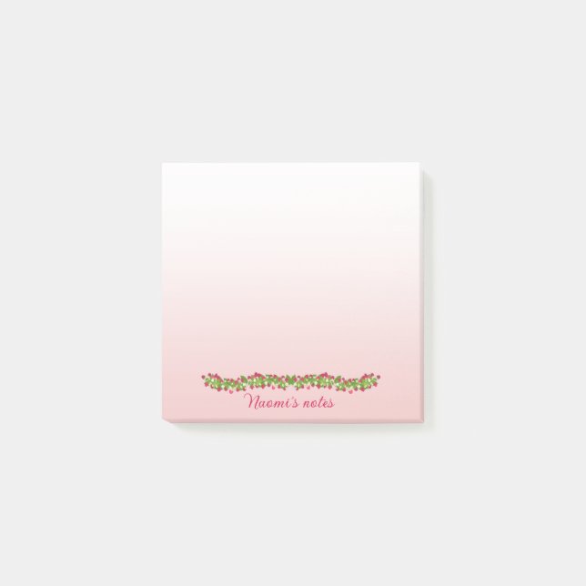 Bloco De Notas Post it carré framboise (Frente)