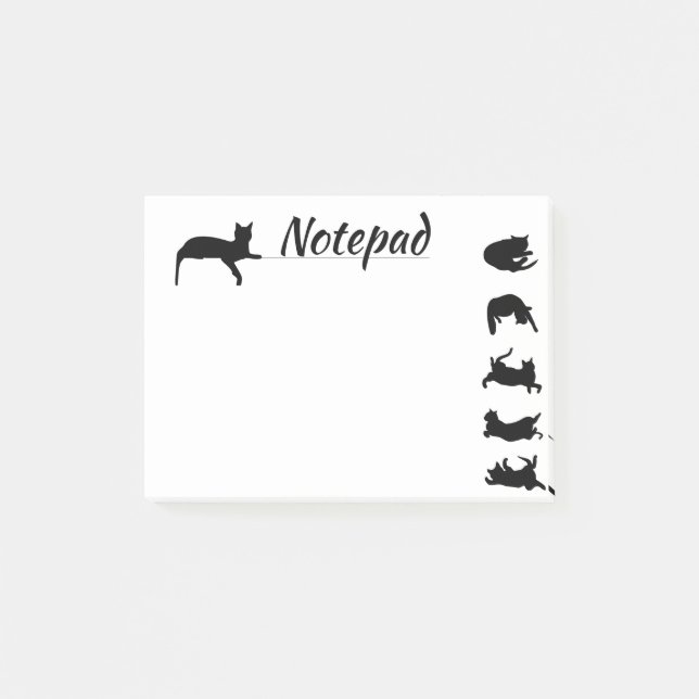 Bloco de Notas Post-it de Gatos (Frente)