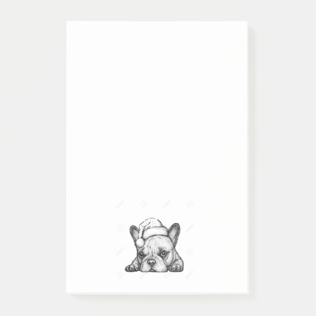 Bloco De Notas Post-it do buldogue de Frenchie (Frente)