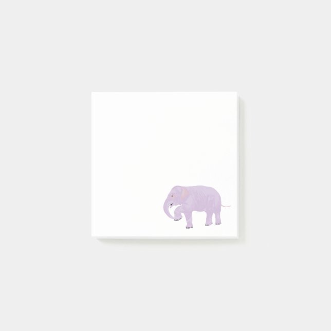 Bloco De Notas Post-it do elefante (Frente)