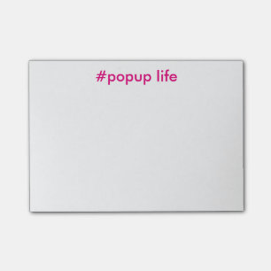 Bloco De Notas Post-it emergentes da vida