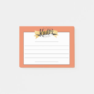 Bloco De Notas Post-it feitos sob encomenda do reconhecimento do