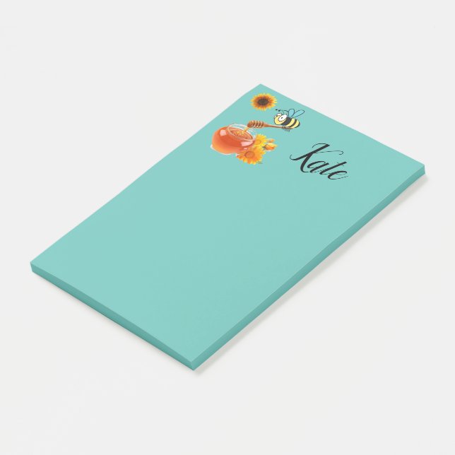 Bloco De Notas Post-it Notes Abelha Mel (Inclinado)