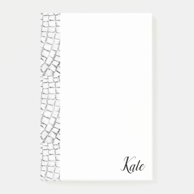 Bloco De Notas Post-it Notes Brancos Pavers (Frente)