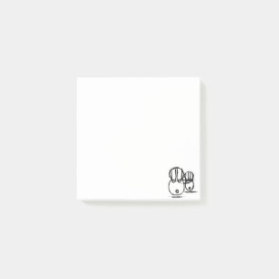 Bloco De Notas Post-it Notes Coelhinho de casal fofo