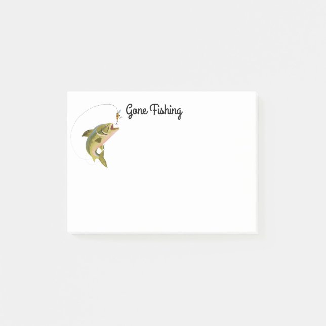 Bloco De Notas Post-it-Notes-Fishing (Frente)
