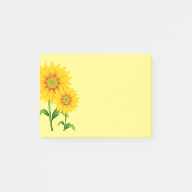 Bloco De Notas Post-it-Notes-Girassóis (Frente)