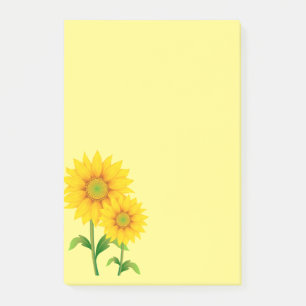 Bloco De Notas Post-it-Notes-Girassóis