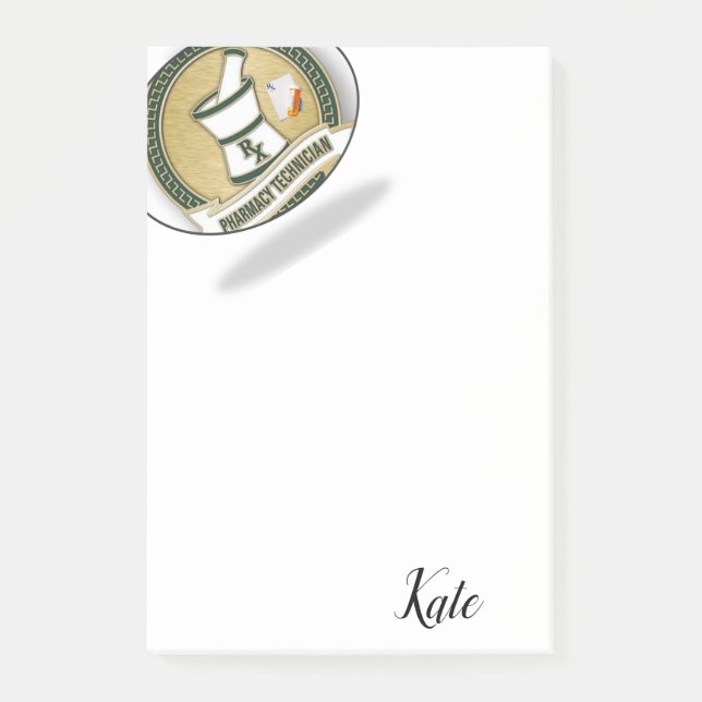 Bloco De Notas Post-it Notes Técnico de Farmácia (Frente)