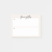 Bloco de notas Post-it para planejamento diário –