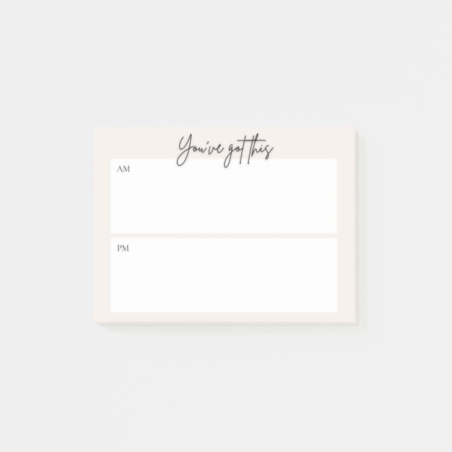 Bloco de notas Post-it para planejamento diário –  (Frente)