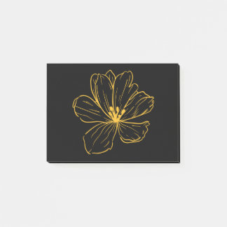 Bloco De Notas Post-it® Petite fleur jaune - Kook Art