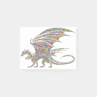 Bloco De Notas Post-it® Rainbow Dragon Tribal Tattoo Idée cadeau