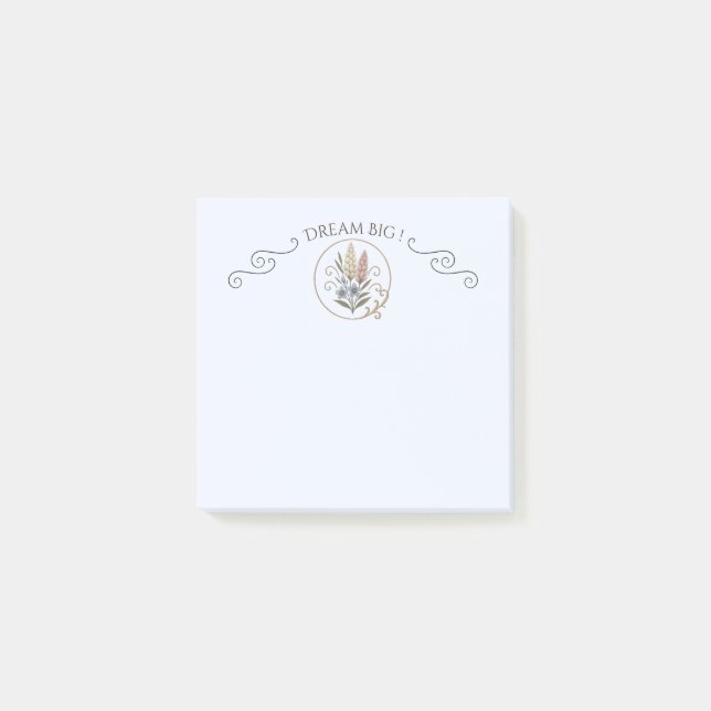 Bloco De Notas Post-it,,small floral and sophisticated. (Frente)