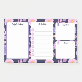 Bloco De Notas Post-it® To Do List Floral Elégant Original