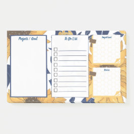 Bloco De Notas Post-it® To Do List Notes Original Fleur Tournesol