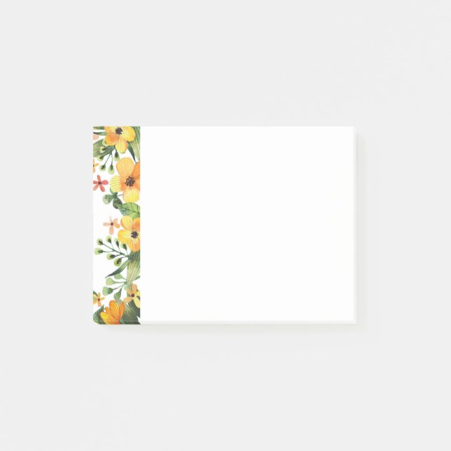 Bloco De Notas Posta Floral - Notas (Frente)
