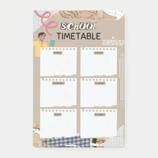 Bloco De Notas Postar notas para todos os professores