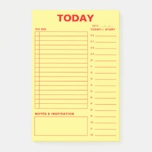 Bloco De Notas Poste de Design Minimalista do Planejador Diário
