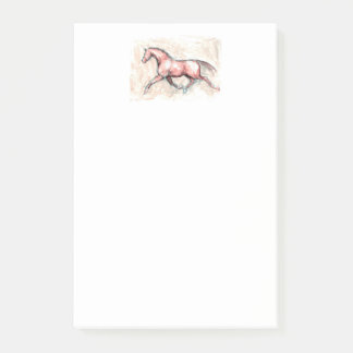 BLOCO DE NOTAS POSTE-O COM CAVALO