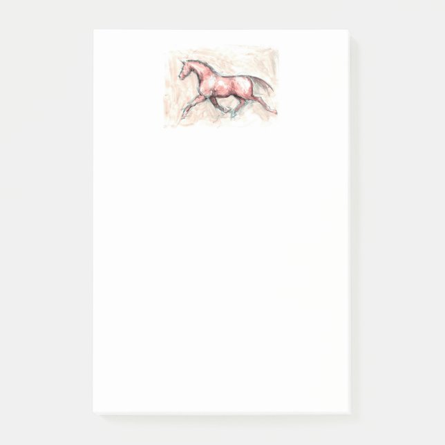 BLOCO DE NOTAS POSTE-O COM CAVALO (Frente)