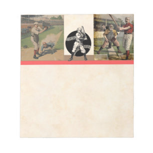 Bloco de notas Poster de beisebol
