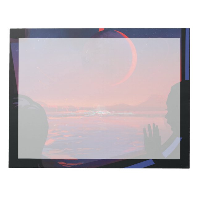 Bloco De Notas Poster de Espaço Retroativo - Os Visualizadores Ob (Frente)