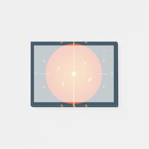 Bloco De Notas Poster de relógio atômico de espaço profundo, vers