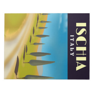 Bloco De Notas Poster de viagens Itália Ischia