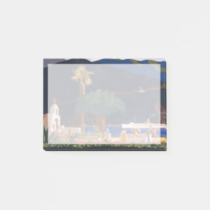 Bloco De Notas Poster de viagens - Papais noeis Ilha Catalina, Ca