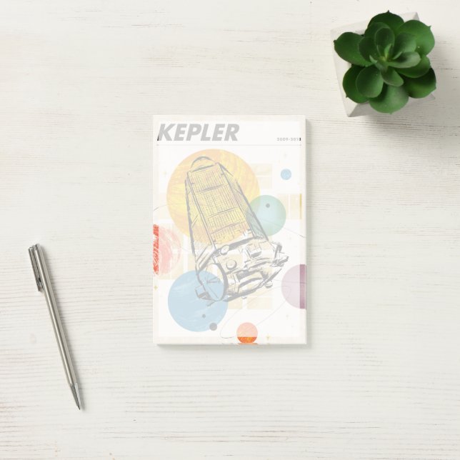 Bloco De Notas Poster do telescópio espacial Kepler. (Escritótio)