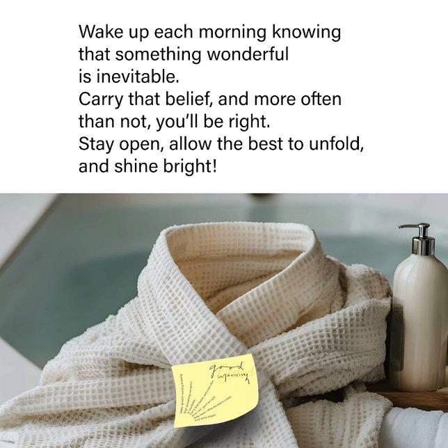 Bloco De Notas Posto Brilho Brilhante-Nota (Thoughtful Good Morning Note)