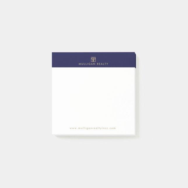 Bloco De Notas Posto de Agente Imobiliário Moderno Notas Adiciona (Frente)