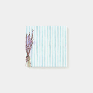 Bloco De Notas Posto de Aquarela de Linha Azul