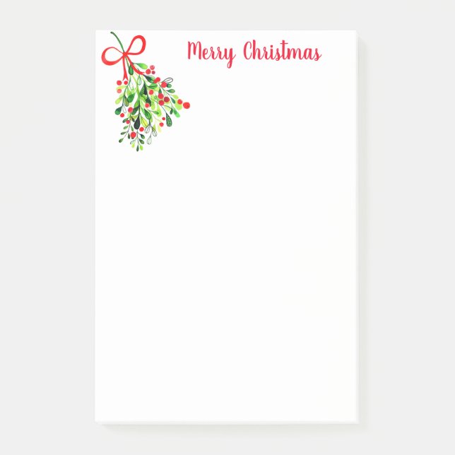 Bloco De Notas Posto de Feriados-it-Notes-Mistletoe (Frente)