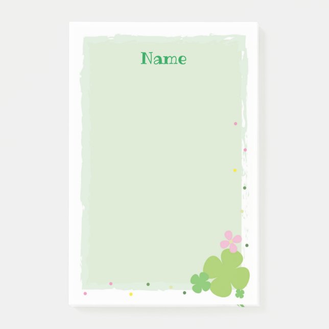 Bloco De Notas Posto de Trevo Verde: Anota o artigo (Frente)