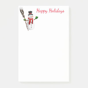 Bloco De Notas Posto Feriado-it-Notes-Snowman