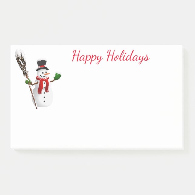 Bloco De Notas Posto Feriado-it-Notes-Snowman (Frente)