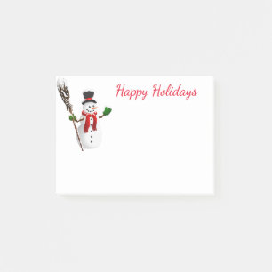 Bloco De Notas Posto Feriado-it-Notes-Snowman