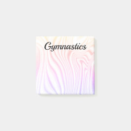 Bloco De Notas Posto GYMNASTICS Colorido Notas de 3" X 3"